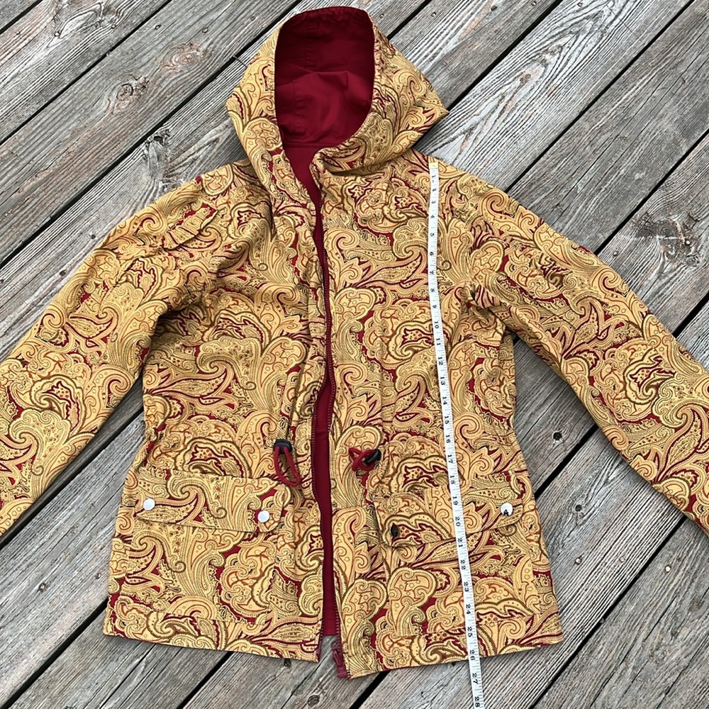 Vintage Casual Corner Annex reversible paisley & red jacket MP - Picture 10 of 10